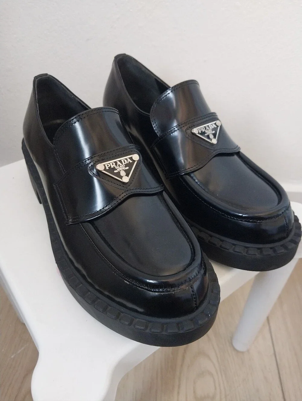 Prada Mens Black Loafers